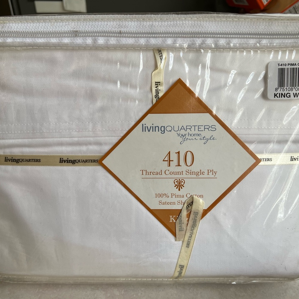 King size sheet set 410 thread count